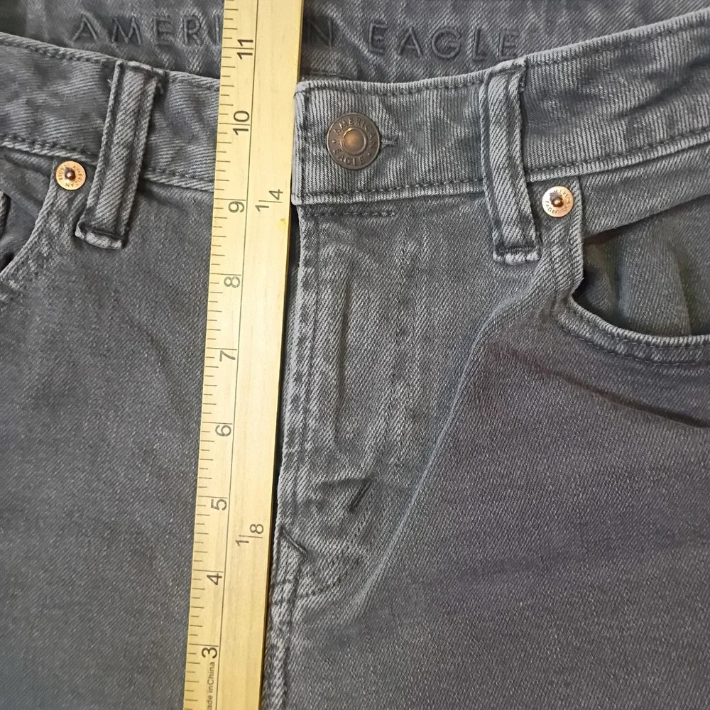 American Eagle Athletic Fit Jeans Mens 30x34 Charcoal Gray Stretch Denim